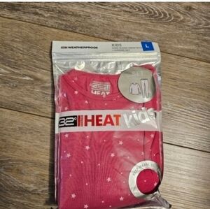 32° Heat Kids Pink Star Long Sleeve Pajama Set